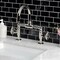 Kingston Brass KS2176RKX Bridge Bathroom Faucet with Push Pop-Up, Polished Nickel KS2176RKX - alternate 6